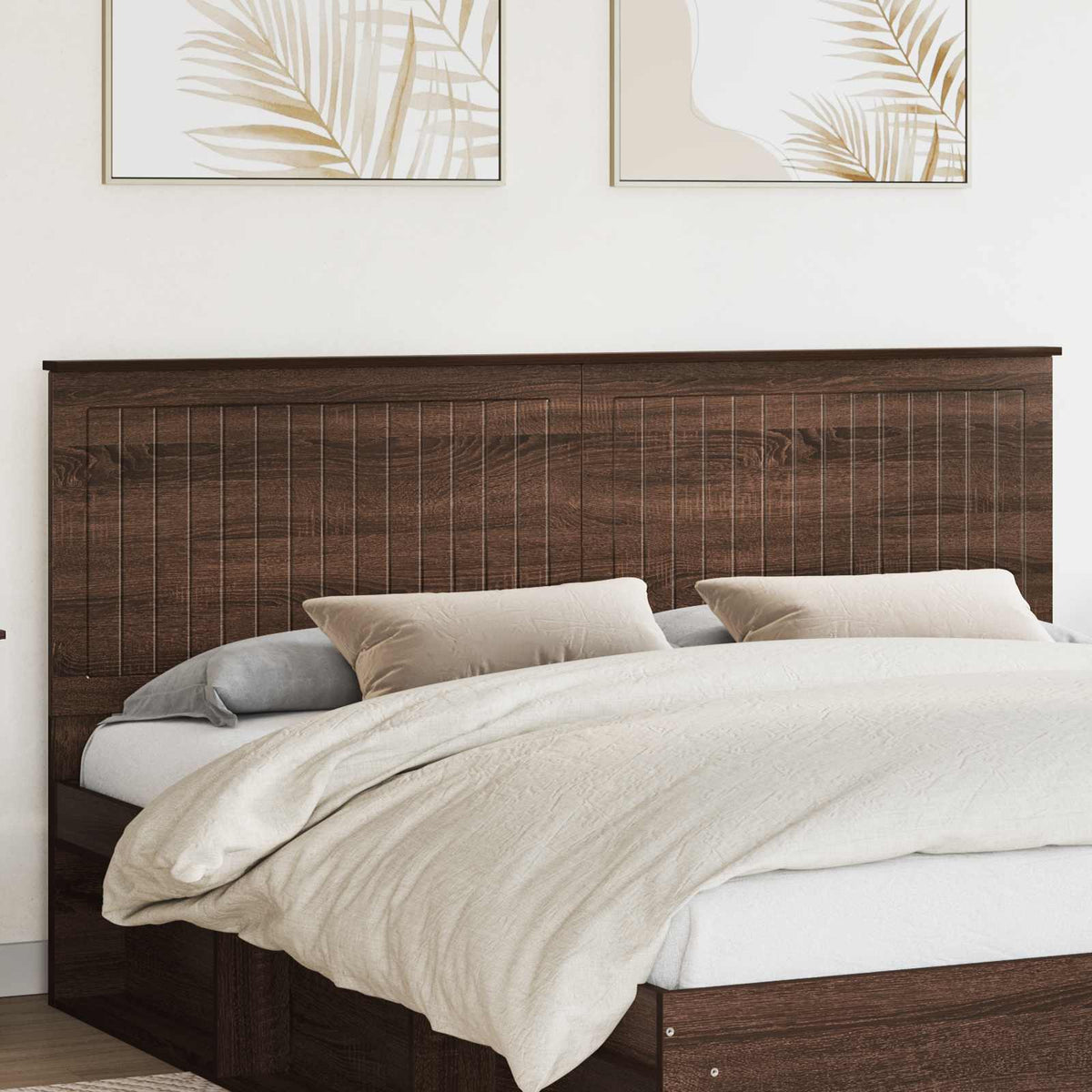 vidaXL Headboard Engineered wood Brown oak