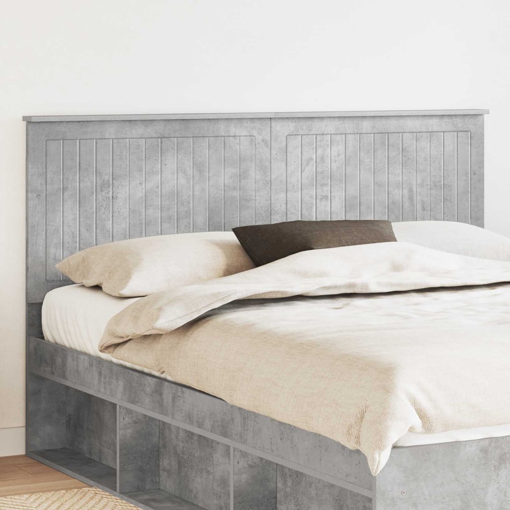 Headboard Engineered wood Concrete Grey 160 cm
