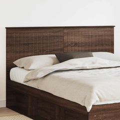 vidaXL Headboard Engineered wood Brown oak