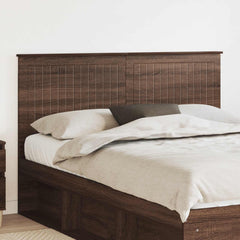 vidaXL Headboard Engineered wood Brown oak