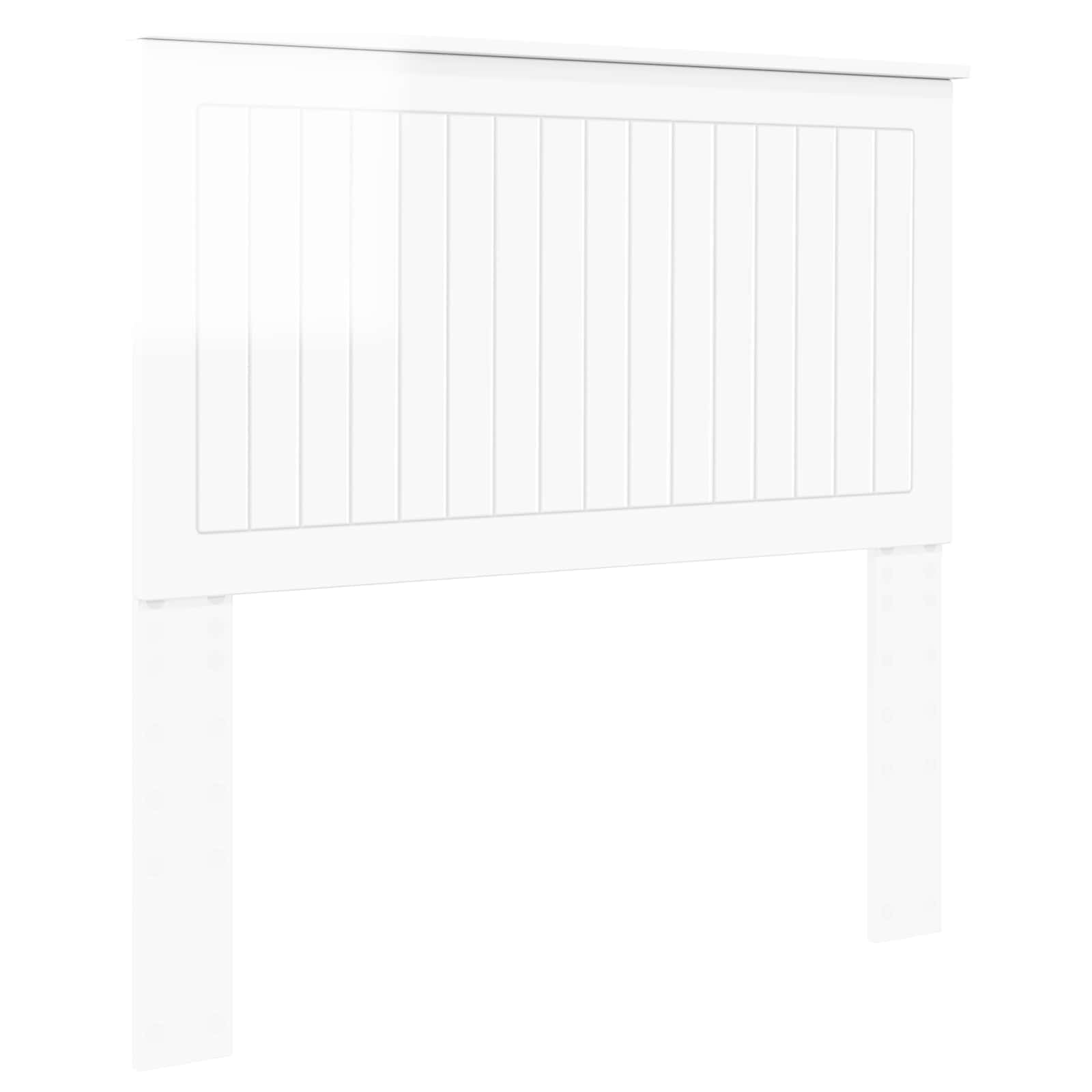 vidaXL Headboard Gloss White Engineered wood 2