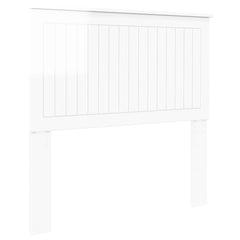vidaXL Headboard Gloss White Engineered wood 2