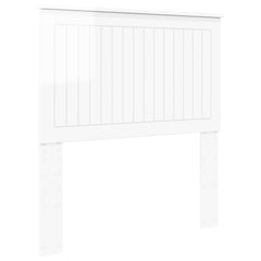 vidaXL Headboard Gloss White Engineered wood 2
