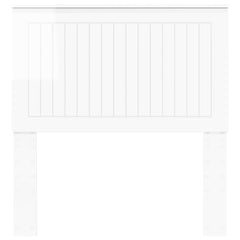 vidaXL Headboard Gloss White Engineered wood 4