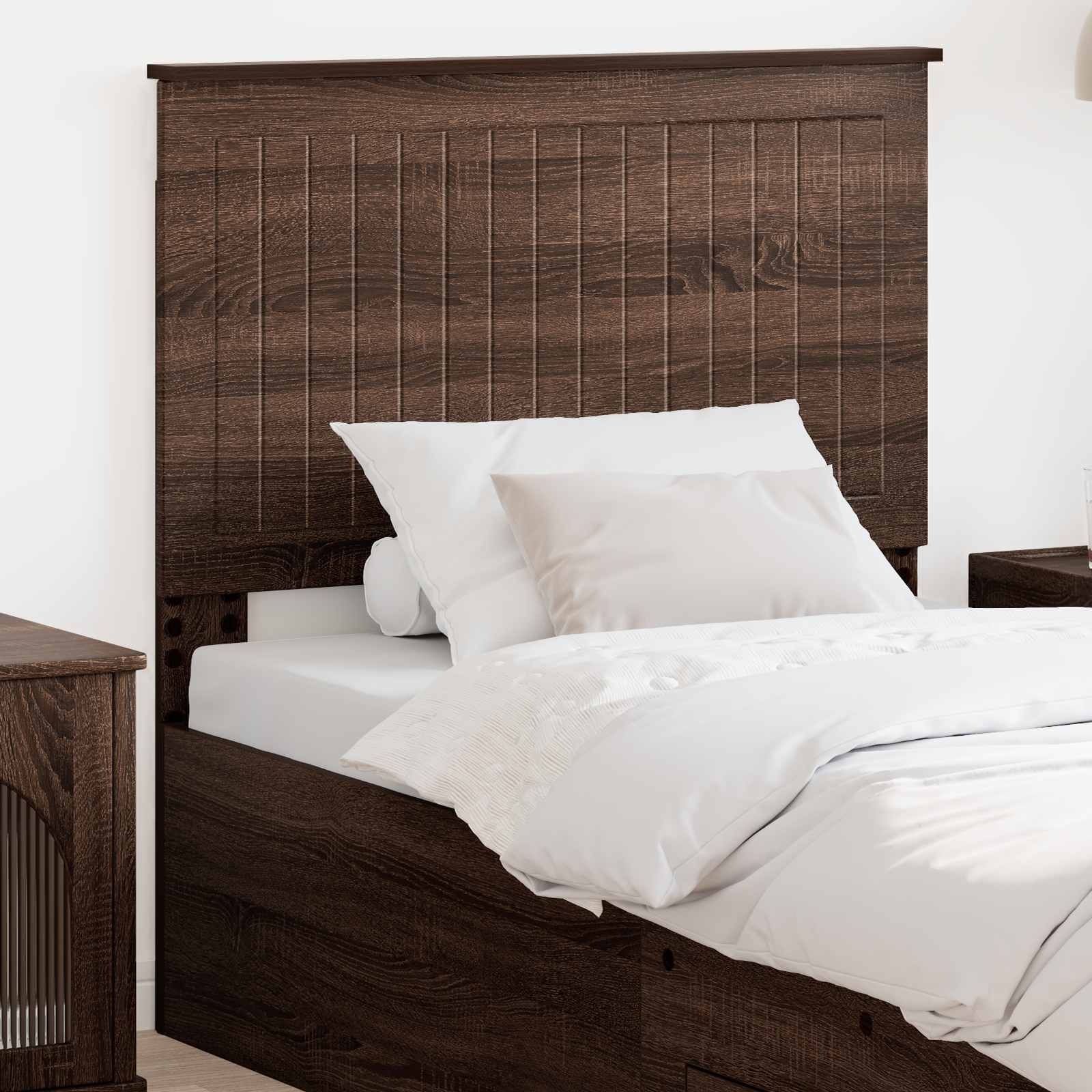 vidaXL Headboard Brown Oak Engineered wood 1