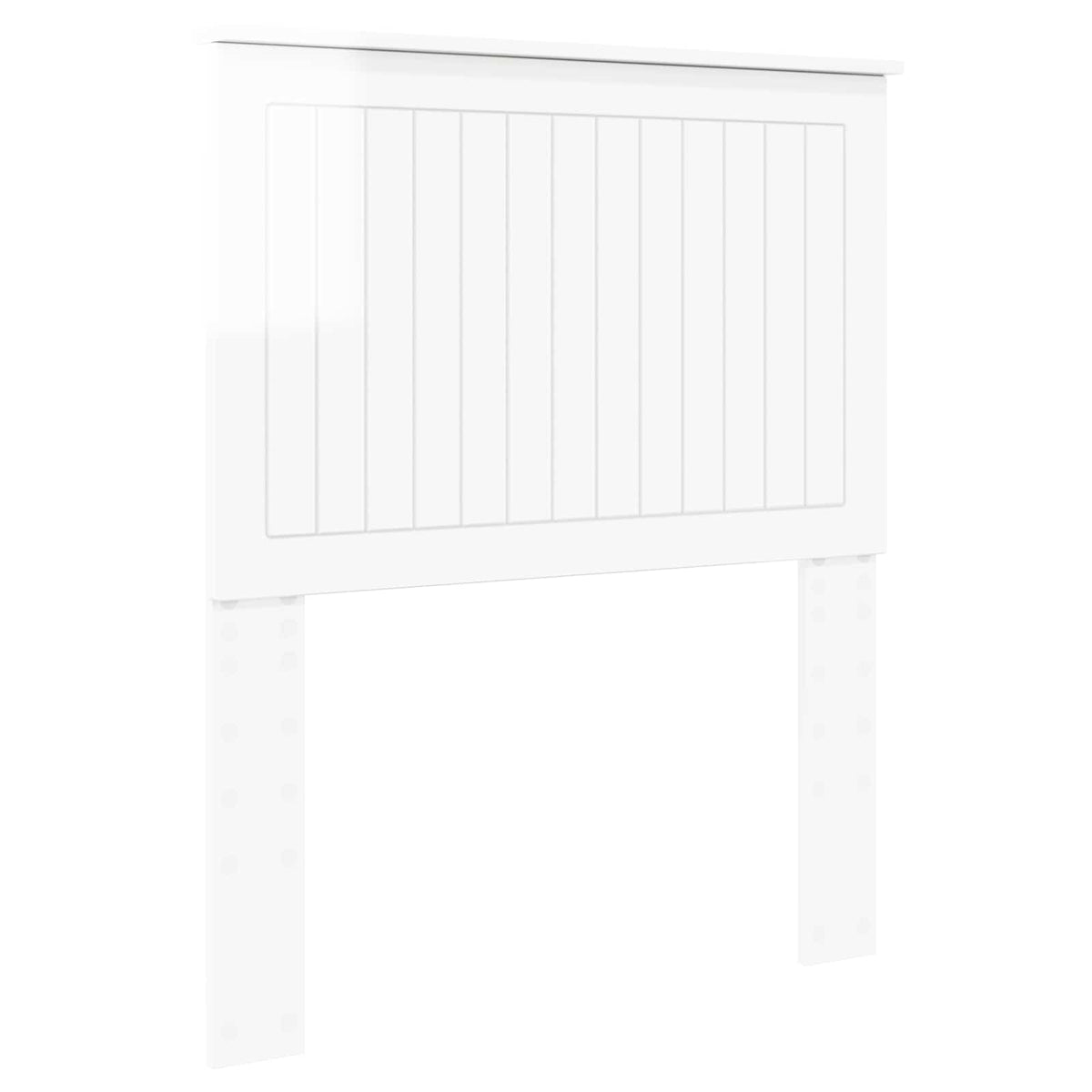 Headboard Engineered wood High gloss white 80 cm