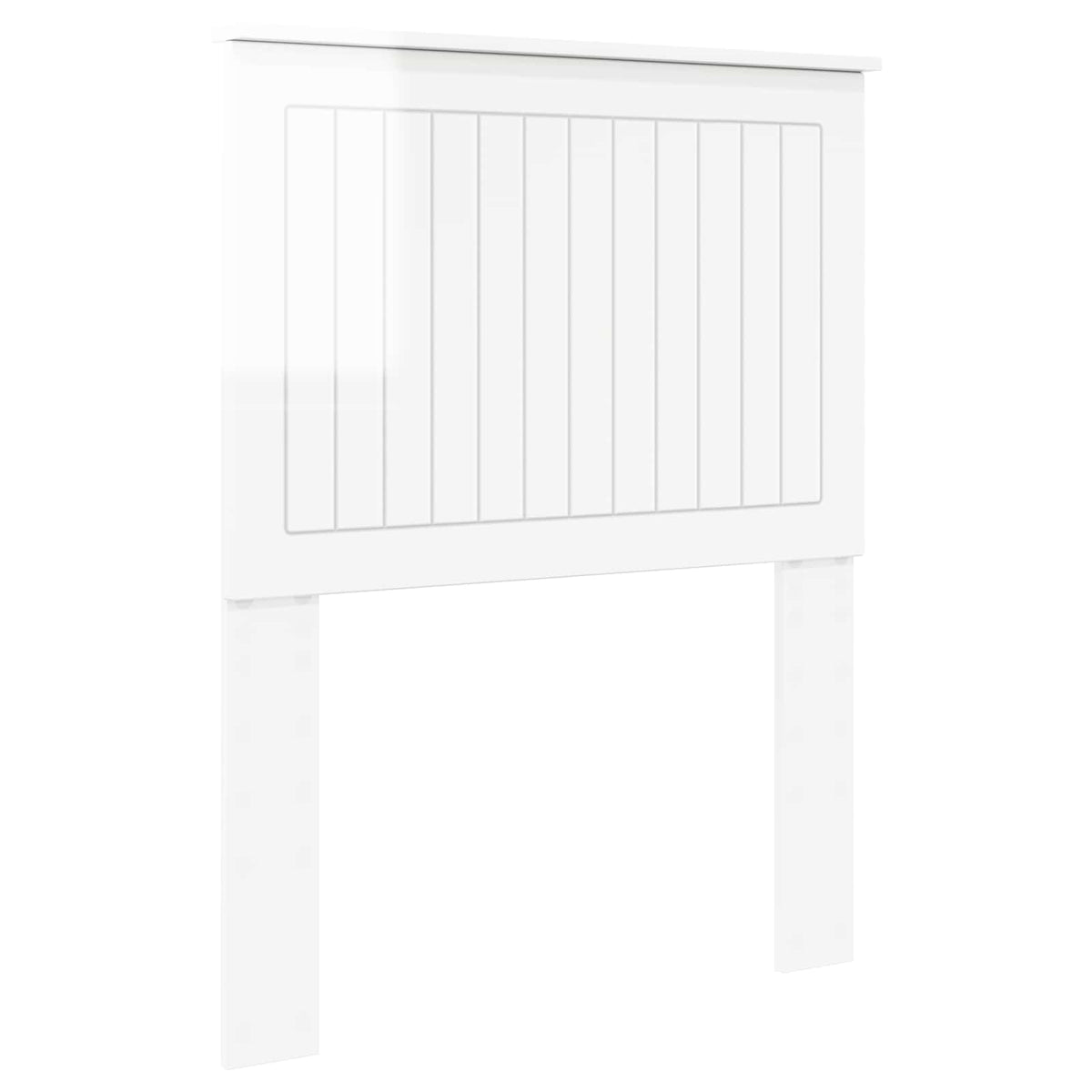 Headboard Engineered wood High gloss white 75 cm
