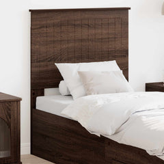 vidaXL Headboard Engineered wood Brown oak