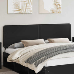 vidaXL Headboard Engineered wood Black