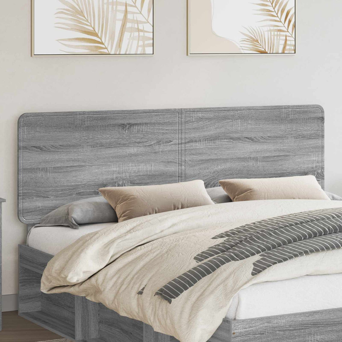 vidaXL Headboard Engineered wood Grey sonoma