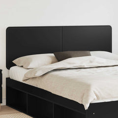 vidaXL Headboard Engineered wood Black