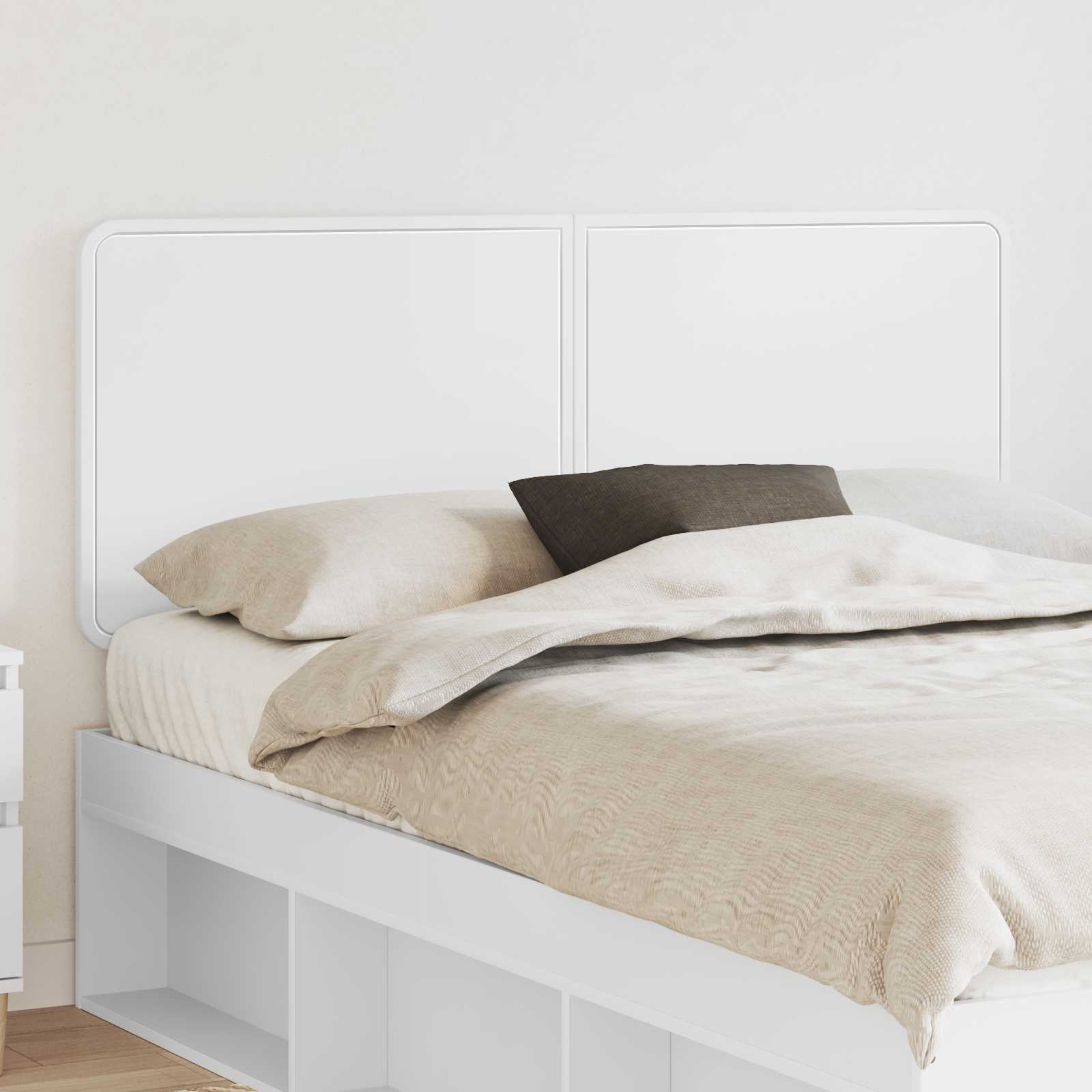 vidaXL Headboard White Engineered wood 1
