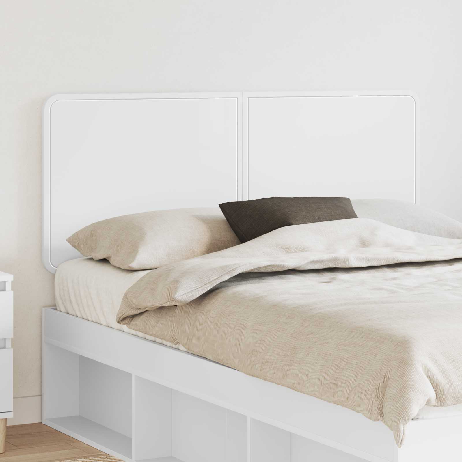 vidaXL Headboard White Engineered wood 1
