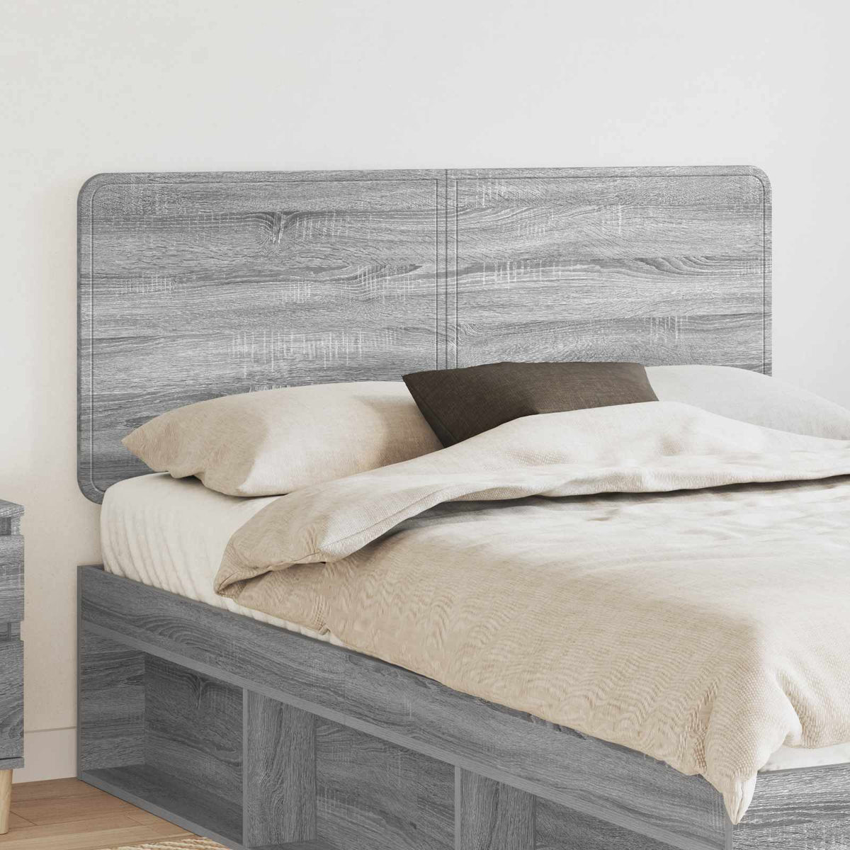 vidaXL Headboard Engineered wood Grey sonoma