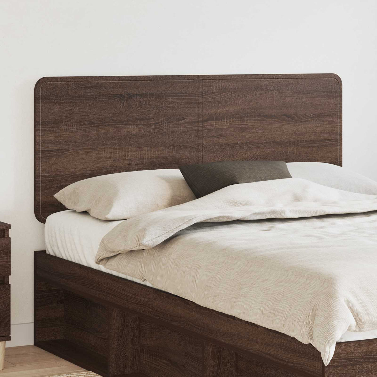 vidaXL Headboard Engineered wood Brown oak