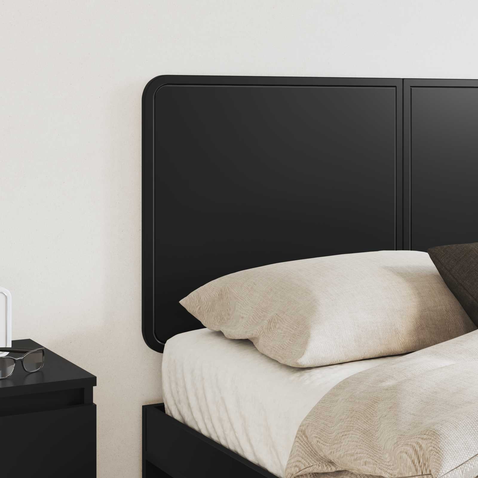 vidaXL Headboard Black Oak Engineered wood 3