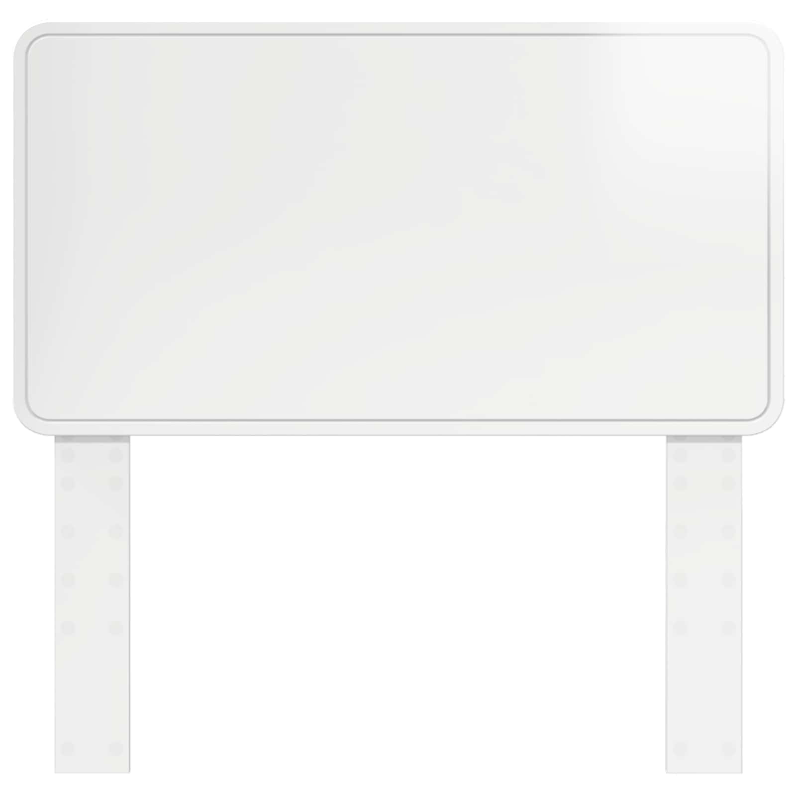 vidaXL Headboard Gloss White Engineered wood 4