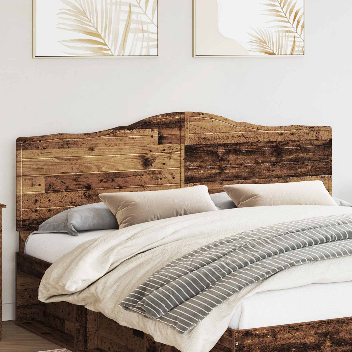 vidaXL Headboard Engineered wood Old wood