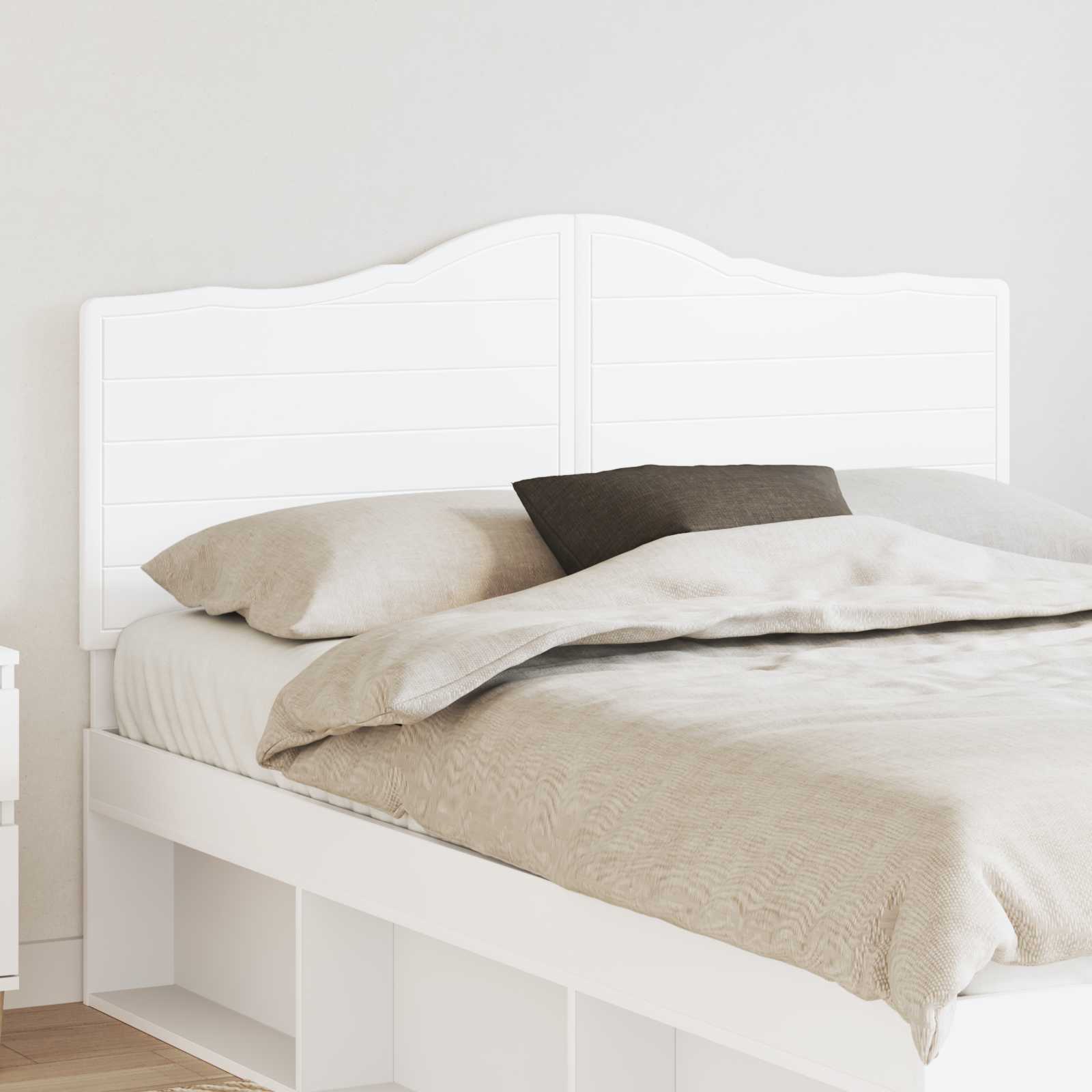 vidaXL Headboard White Engineered wood 1
