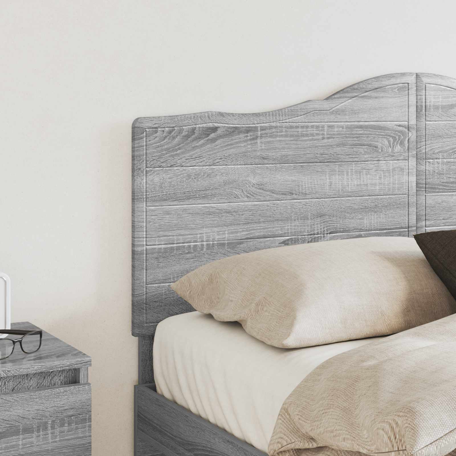vidaXL Headboard Grey Sonoma Engineered wood 3