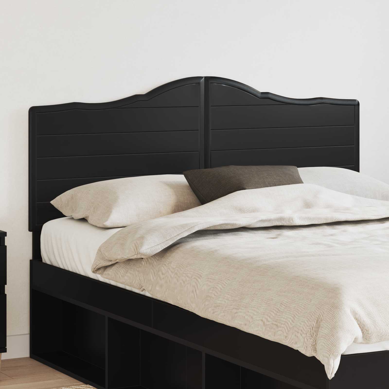 vidaXL Headboard Black Oak Engineered wood 1