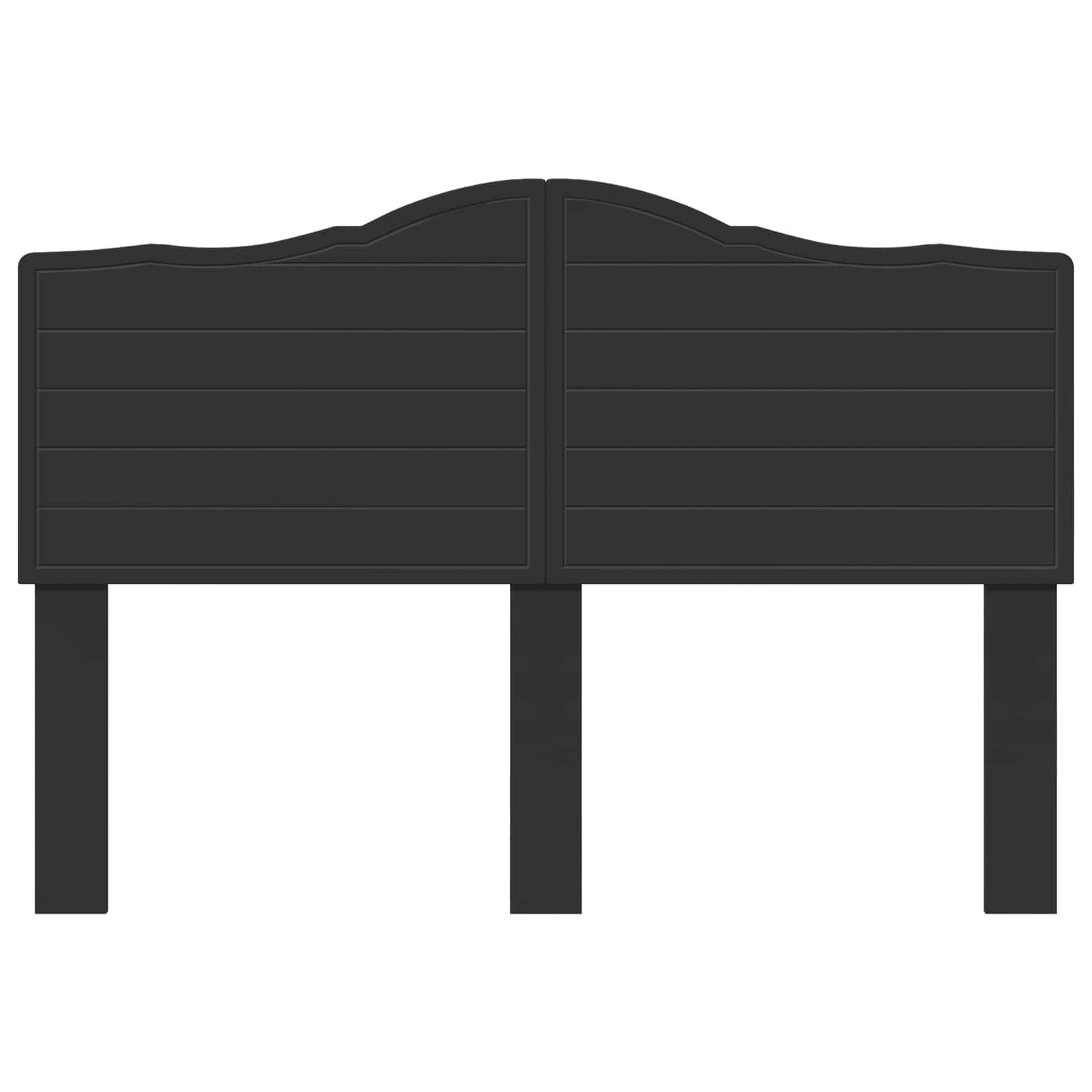 vidaXL Headboard Black Oak Engineered wood 4