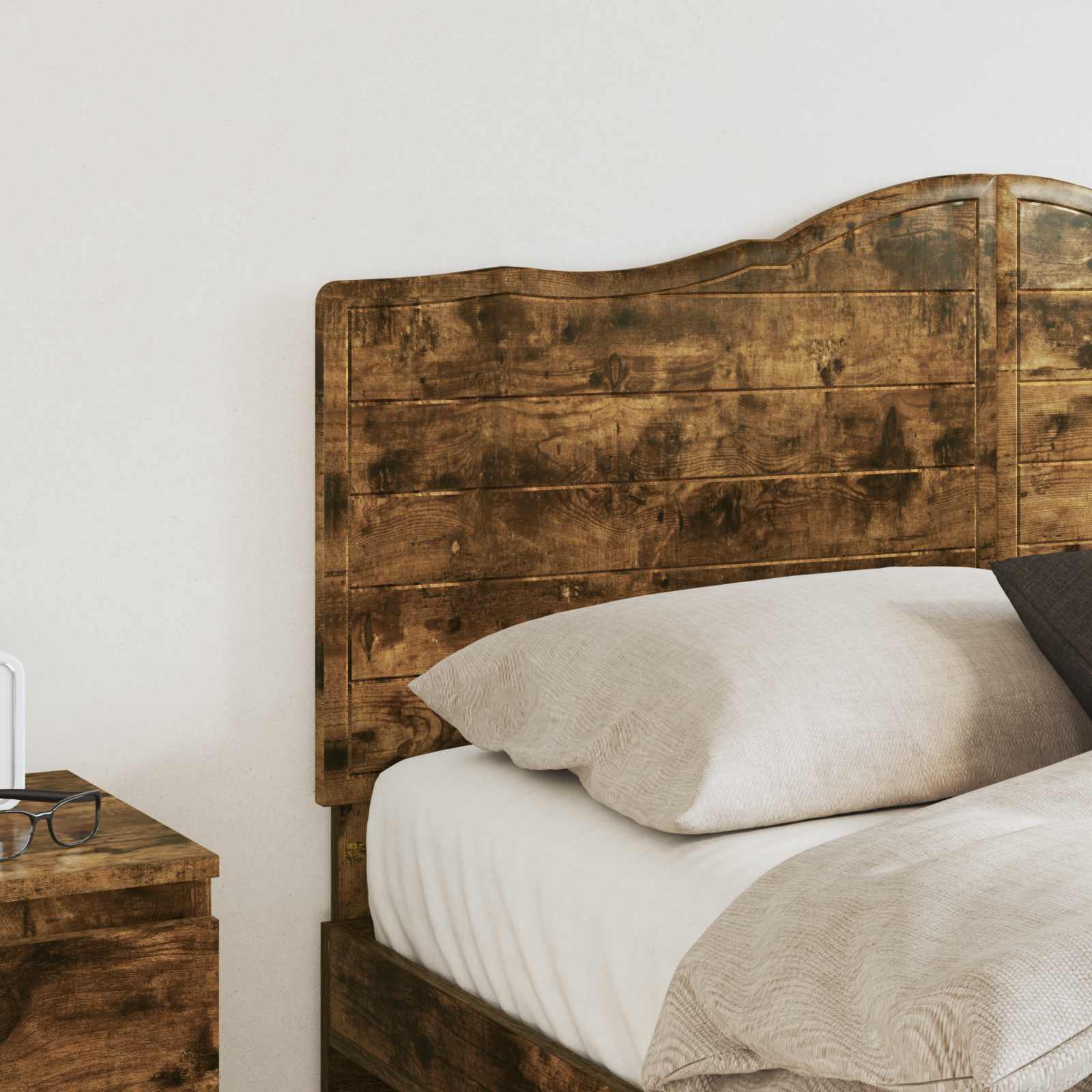 vidaXL Headboard Smoked Oak Engineered wood 3