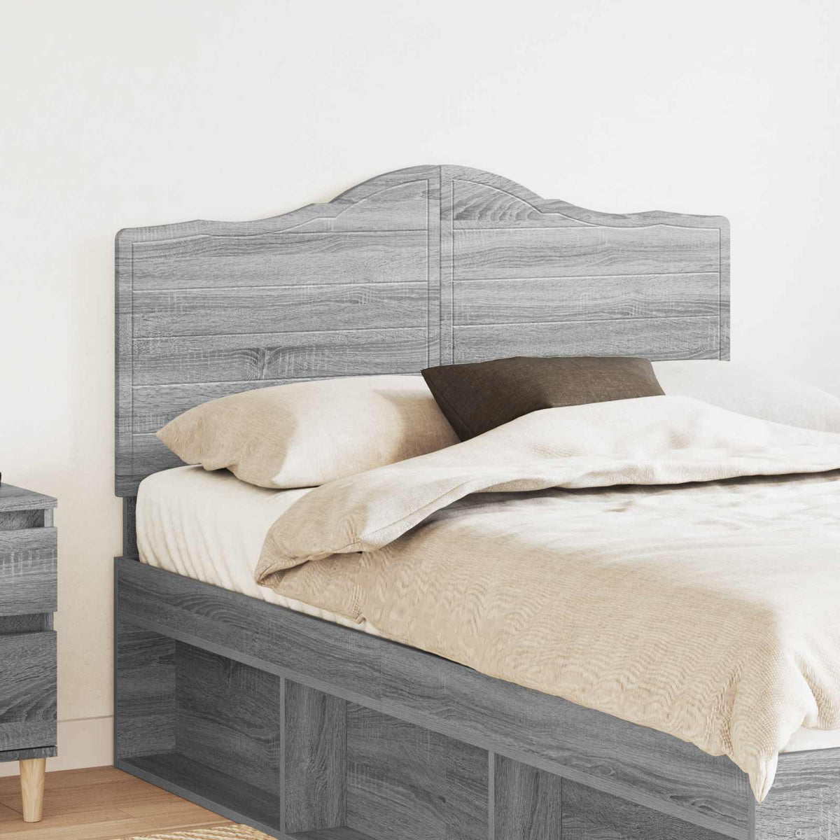 vidaXL Headboard Engineered wood Grey sonoma