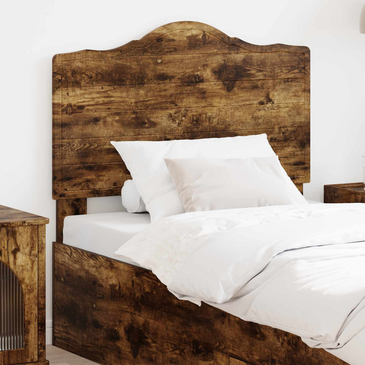 vidaXL Headboard Engineered wood Smoked oak