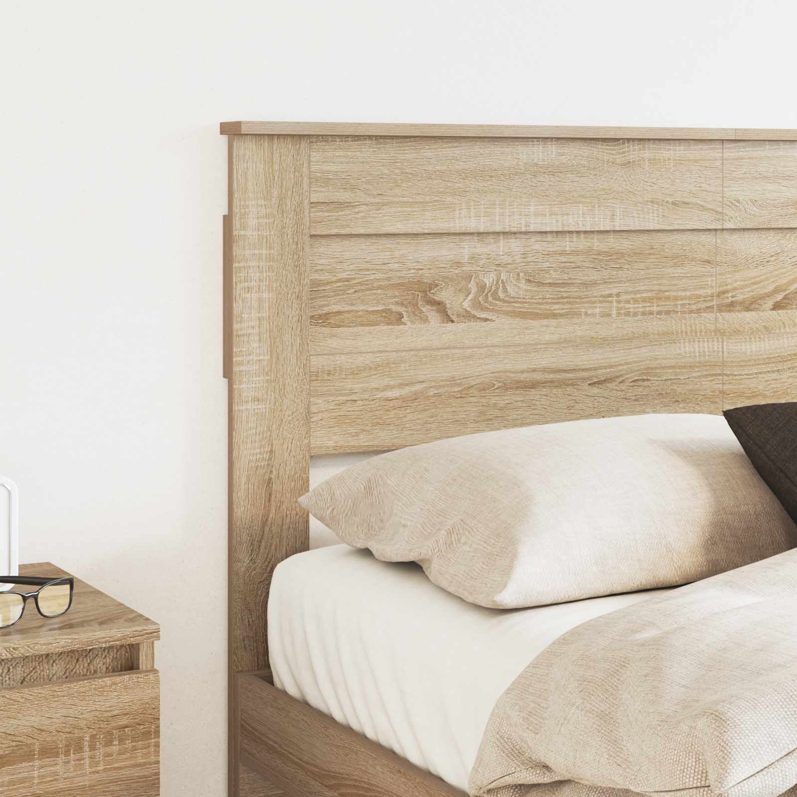 vidaXL Headboard Sonoma Oak Engineered wood 3