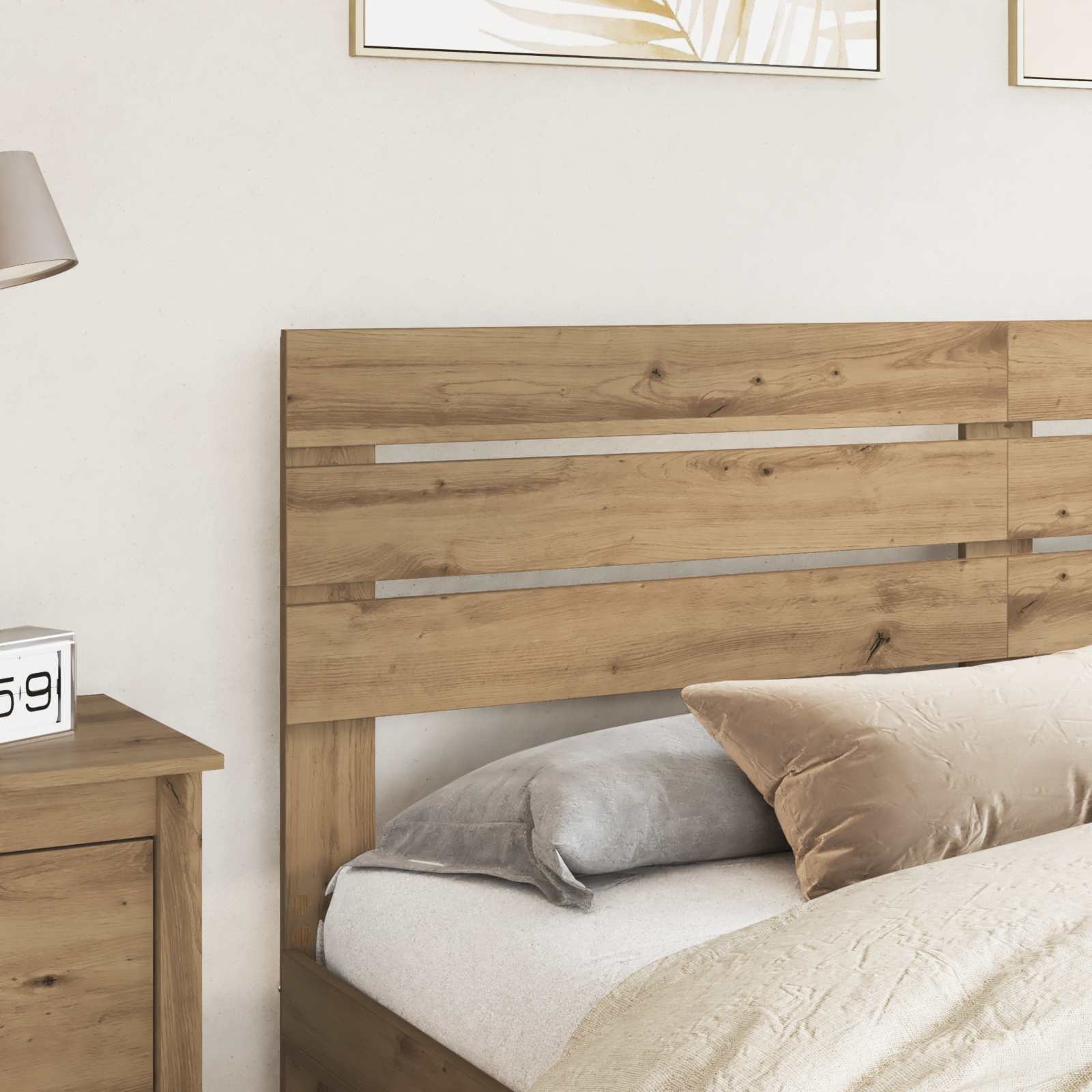 vidaXL Headboard Artisan Oak Engineered wood 3