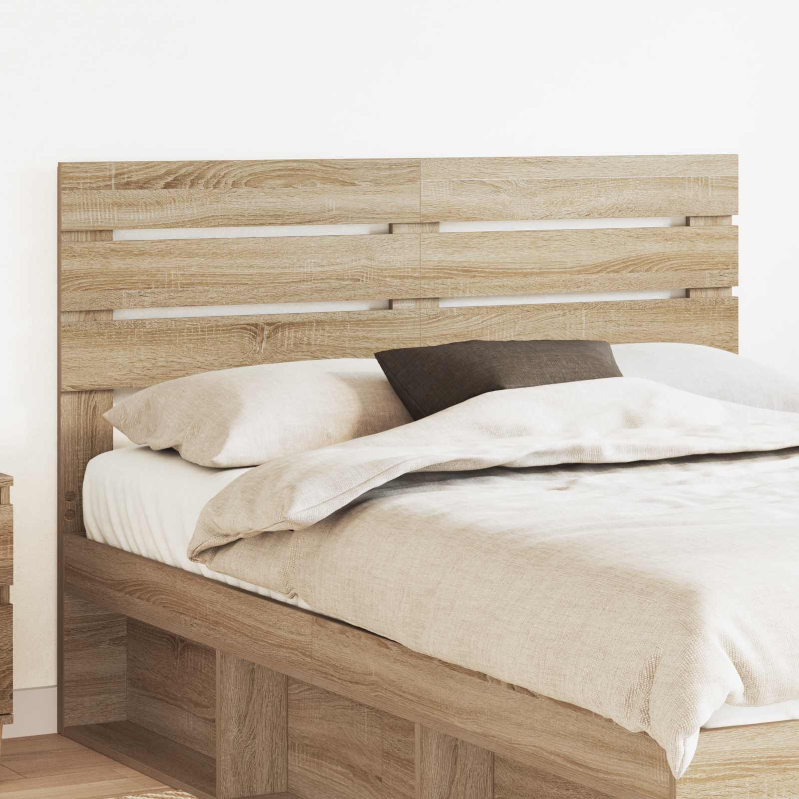 vidaXL Headboard Sonoma Oak Engineered wood 1