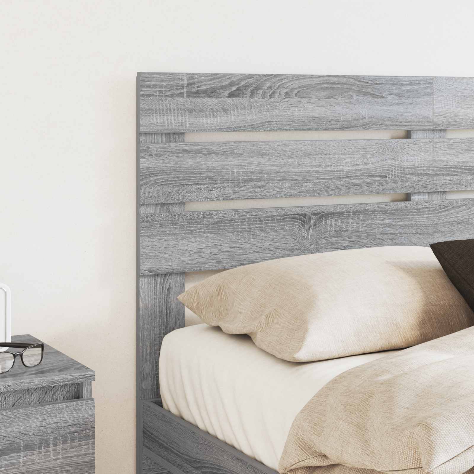 vidaXL Headboard Grey Sonoma Engineered wood 3