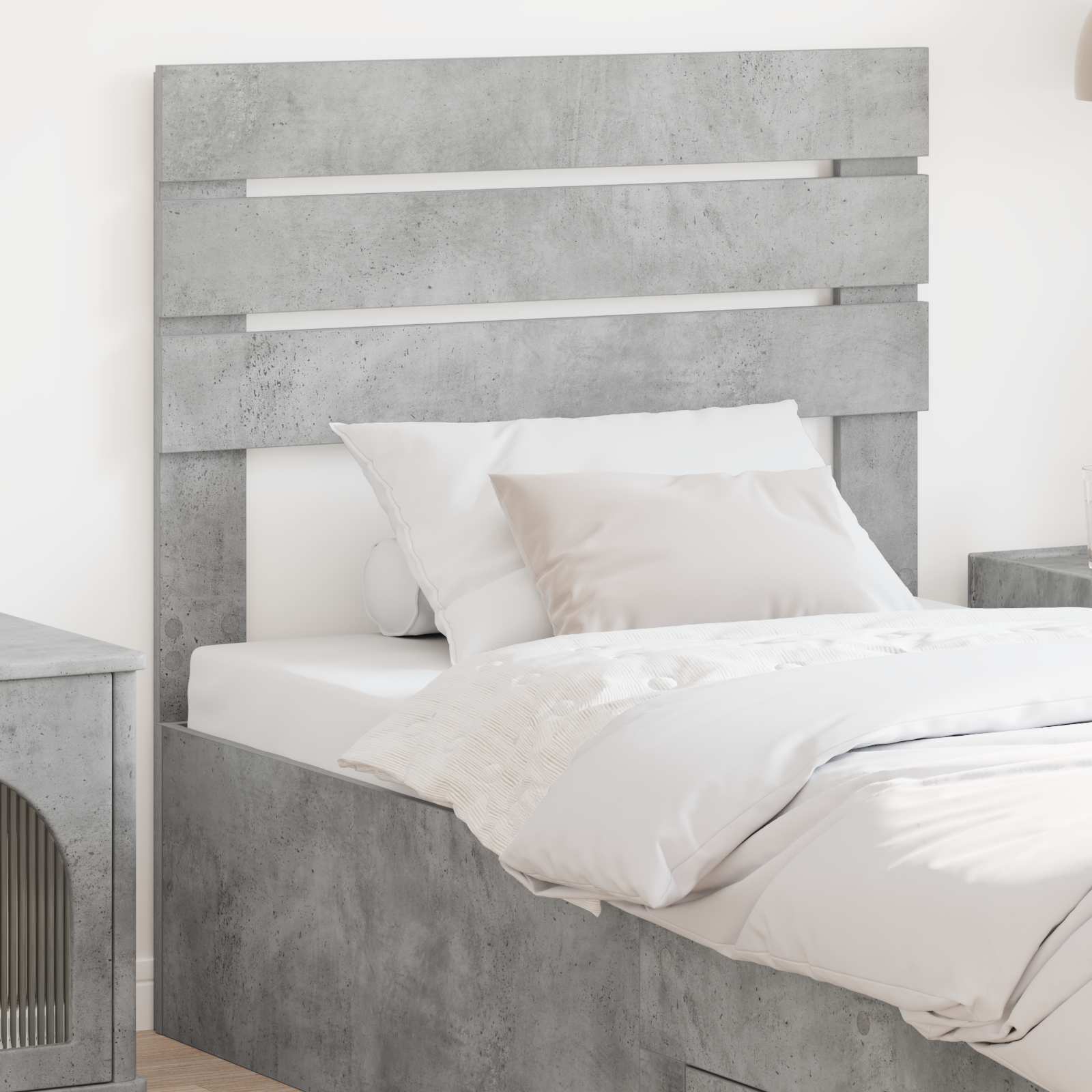vidaXL Headboard Concrete Grey Engineered wood 1