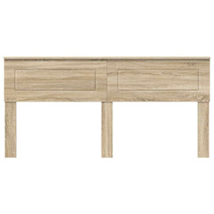 vidaXL Headboard Sonoma Oak Engineered wood 4
