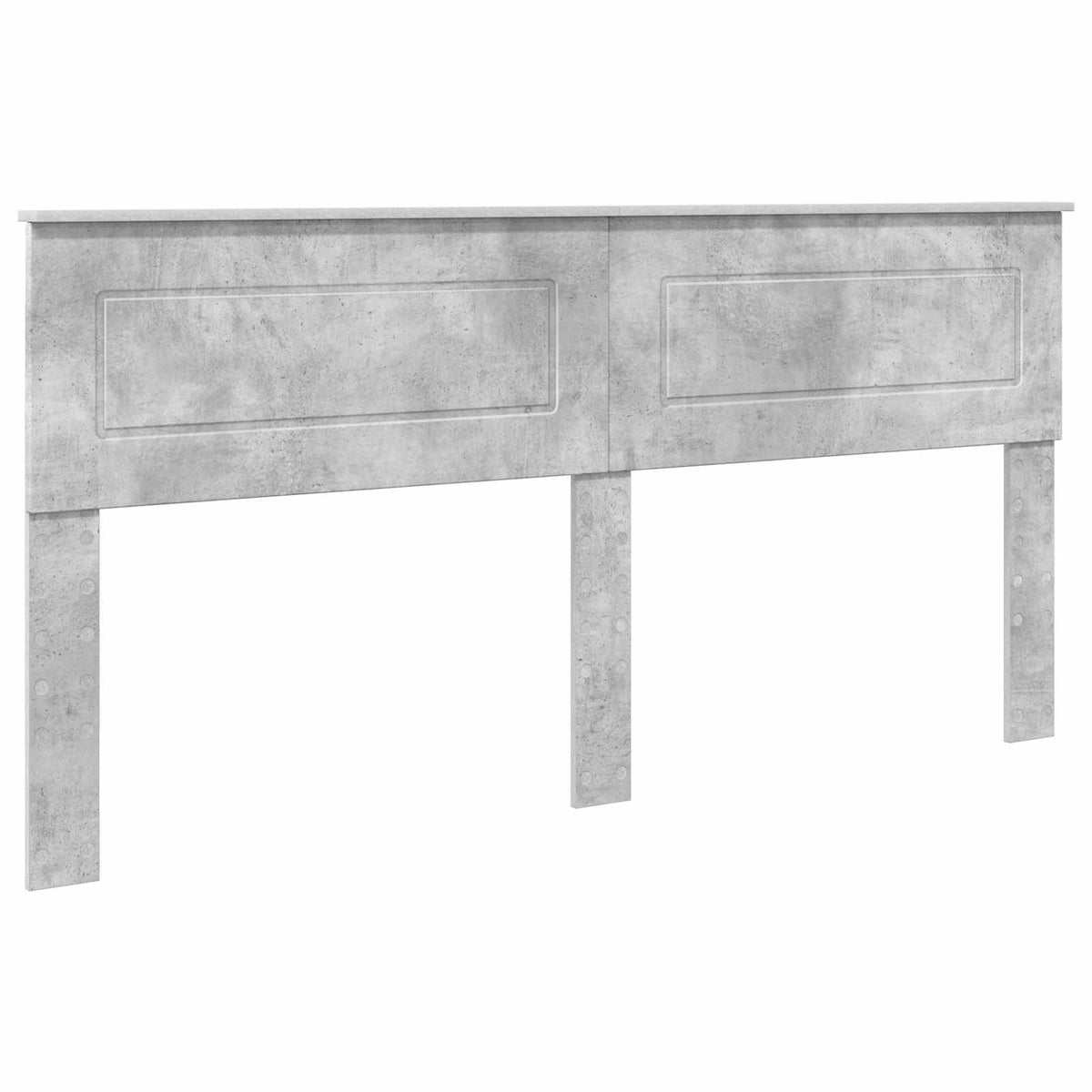 Headboard Engineered wood Concrete grey 200 cm