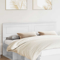 vidaXL Headboard Gloss White Engineered wood High gloss white