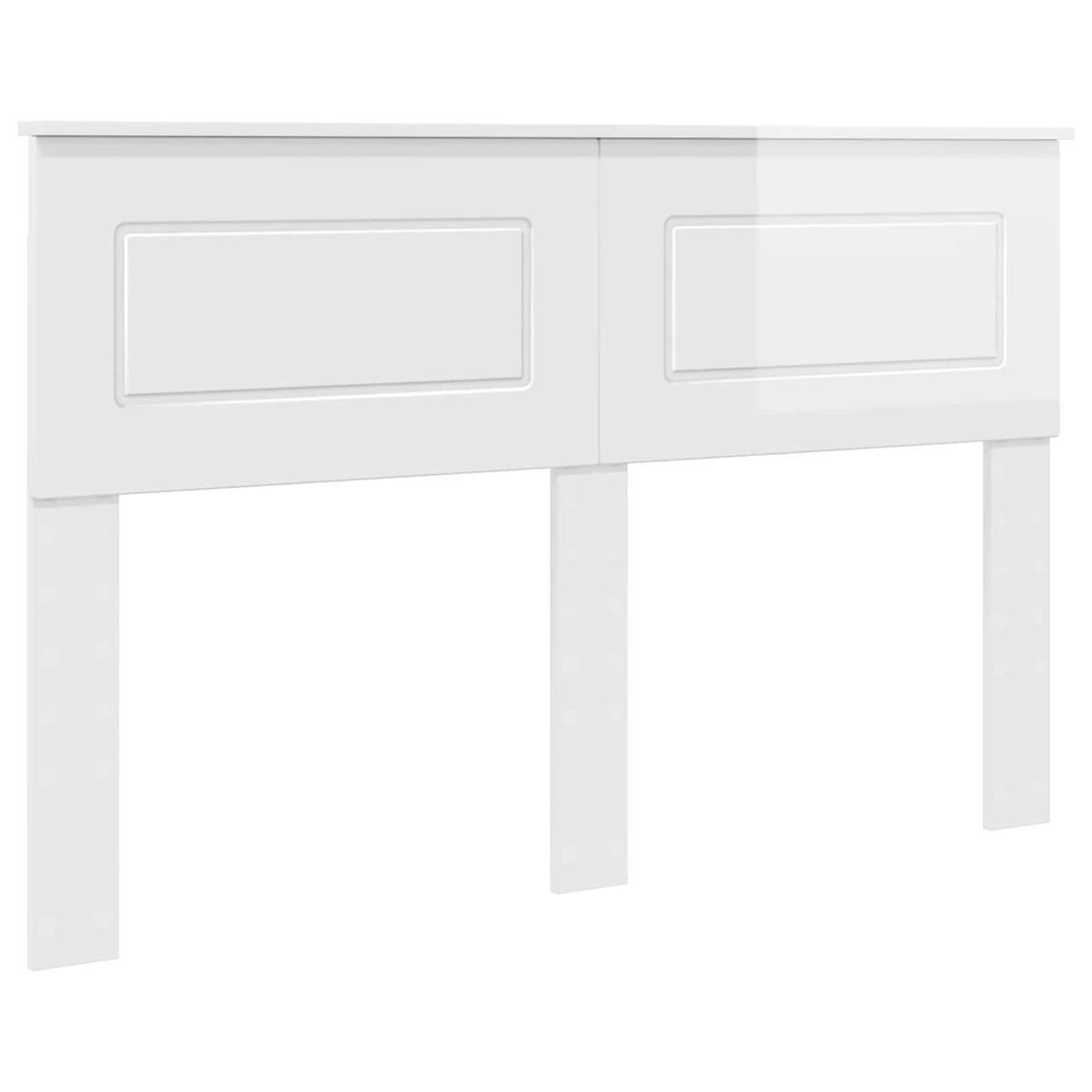 Headboard Gloss White Engineered wood High gloss white 140 cm