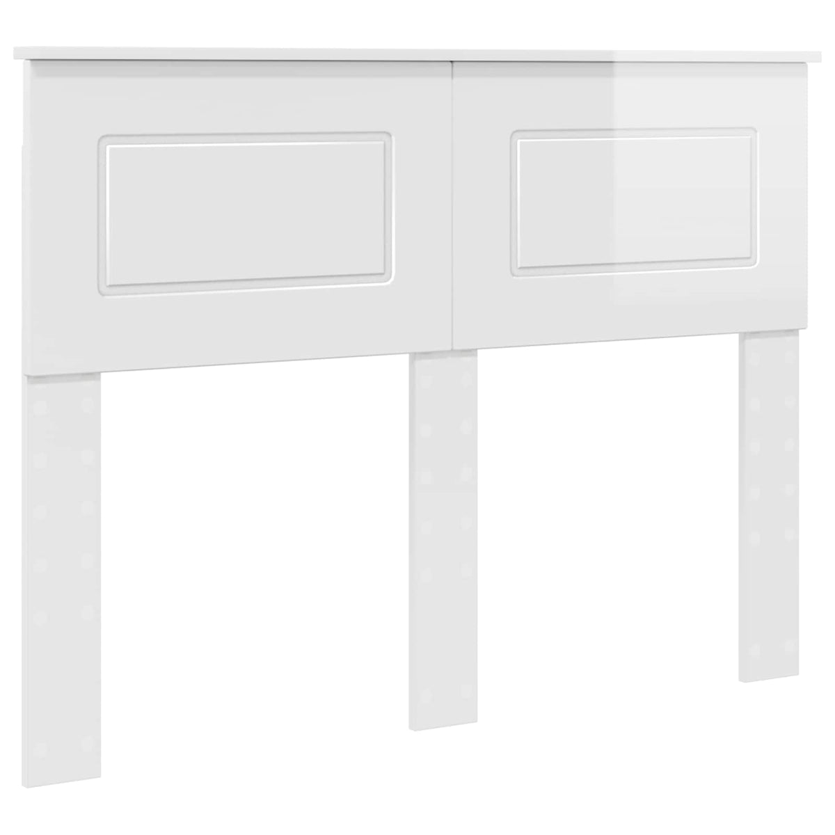 Headboard Gloss White Engineered wood High gloss white 135 cm