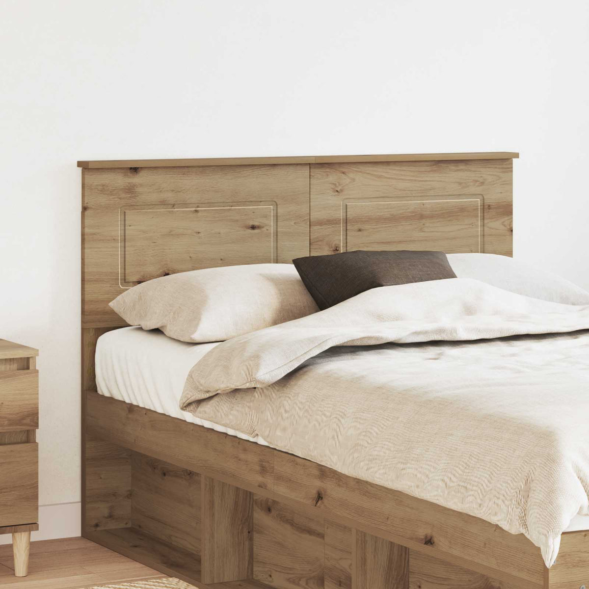vidaXL Headboard Engineered wood Artisan oak