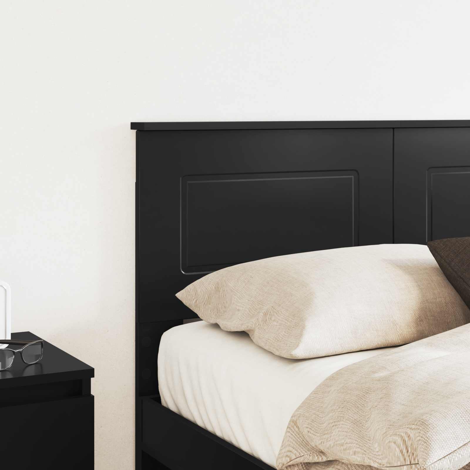 vidaXL Headboard Black Oak Engineered wood 3