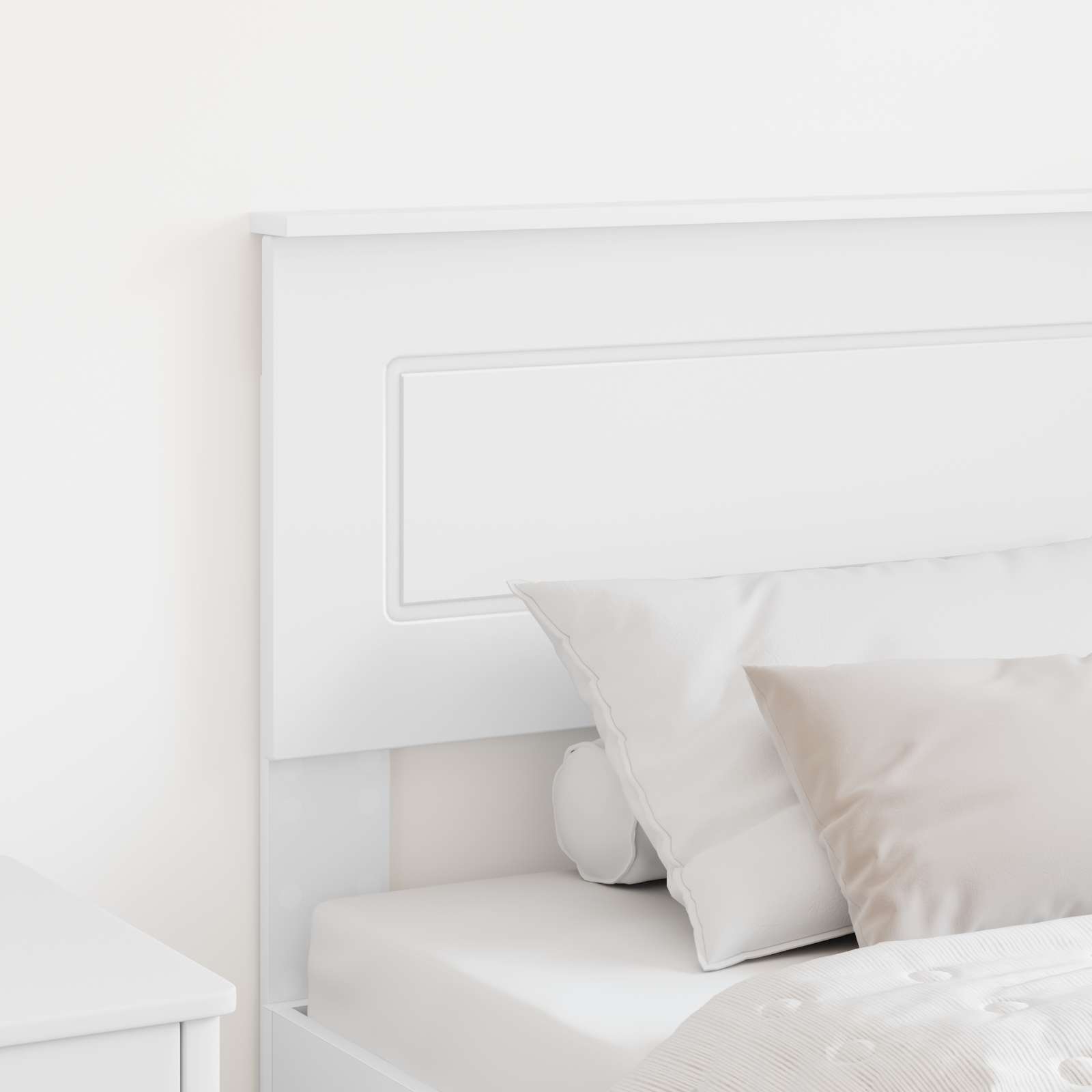 vidaXL Headboard White Engineered wood 3