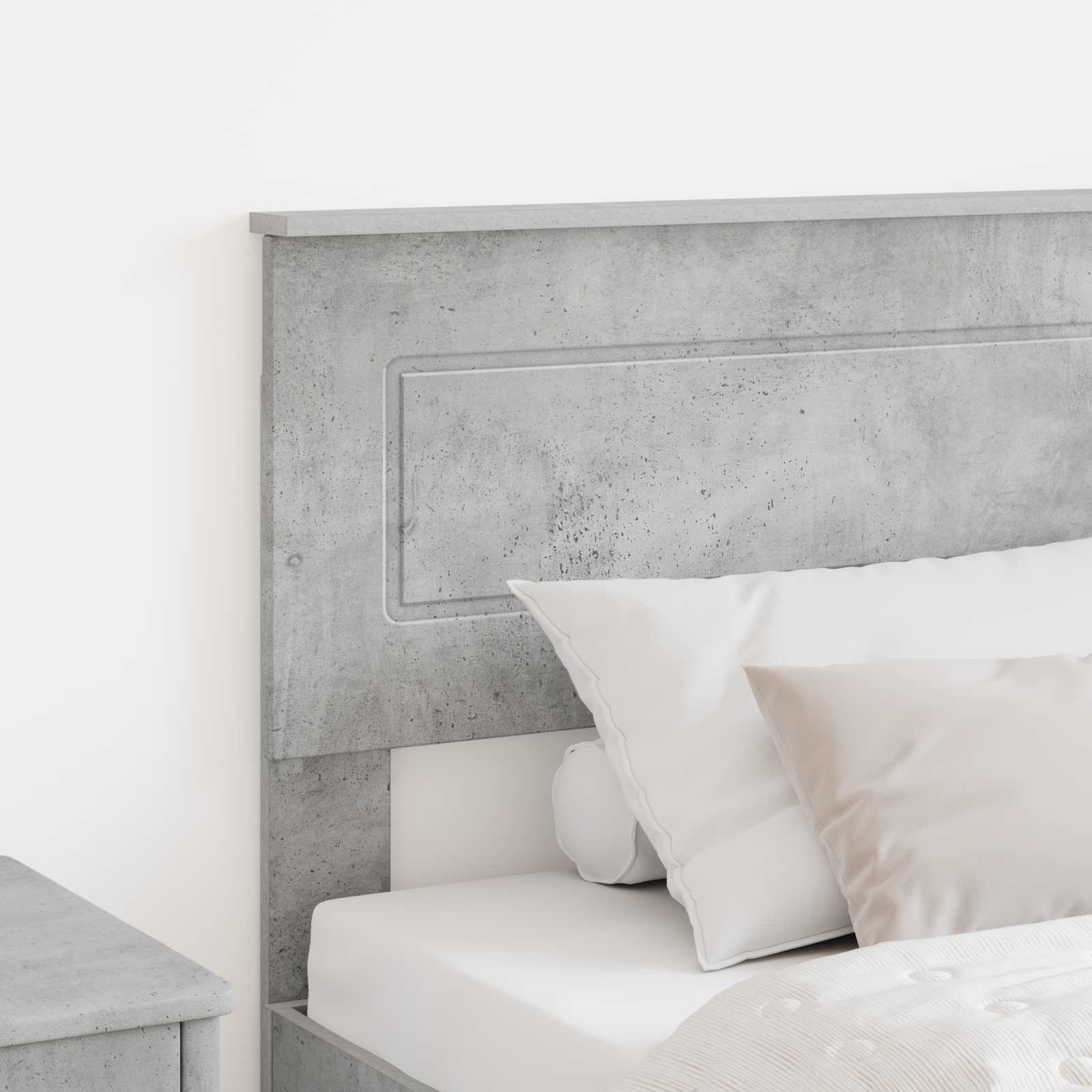 vidaXL Headboard Concrete Grey Engineered wood 3