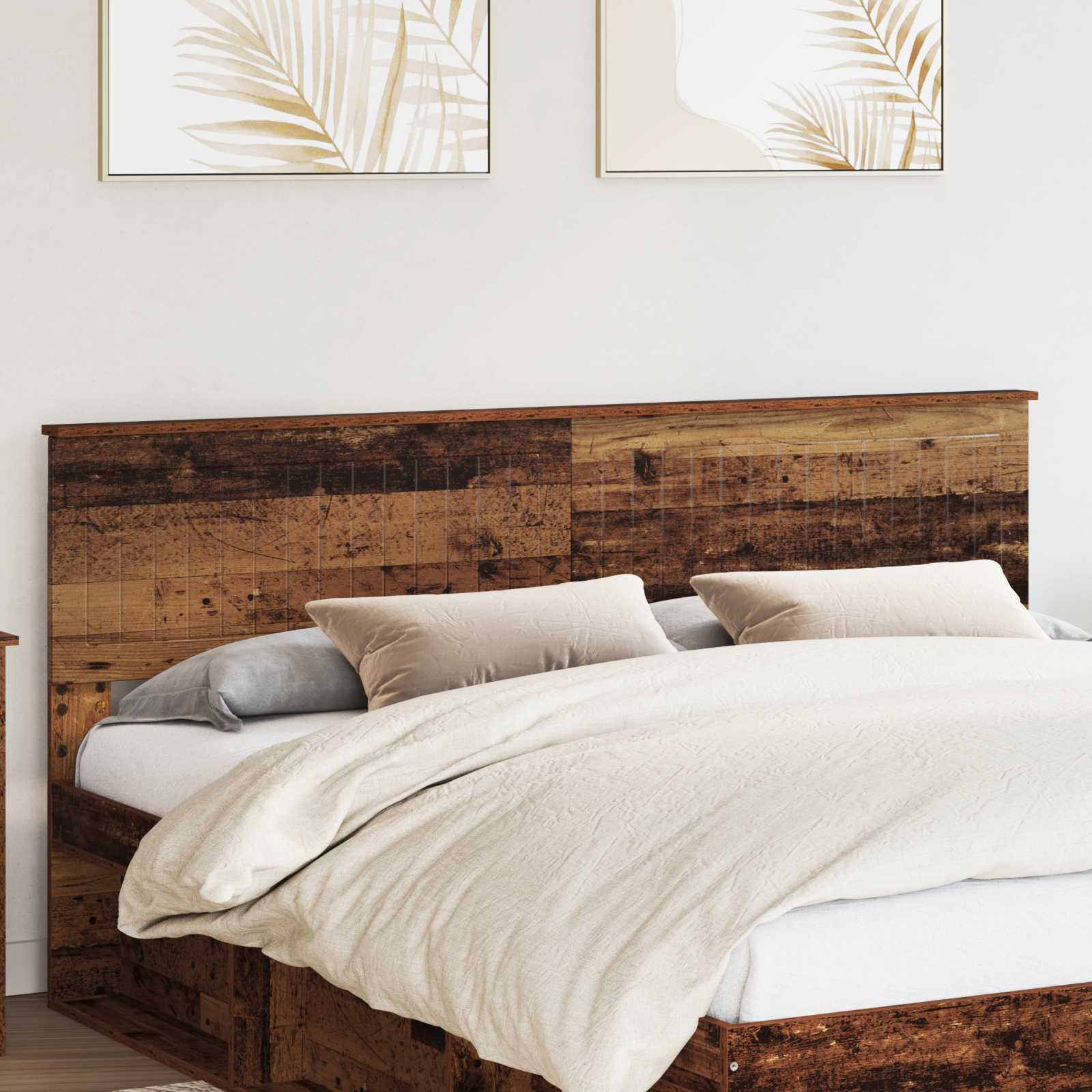 vidaXL Headboard Old Wood Engineered wood 1
