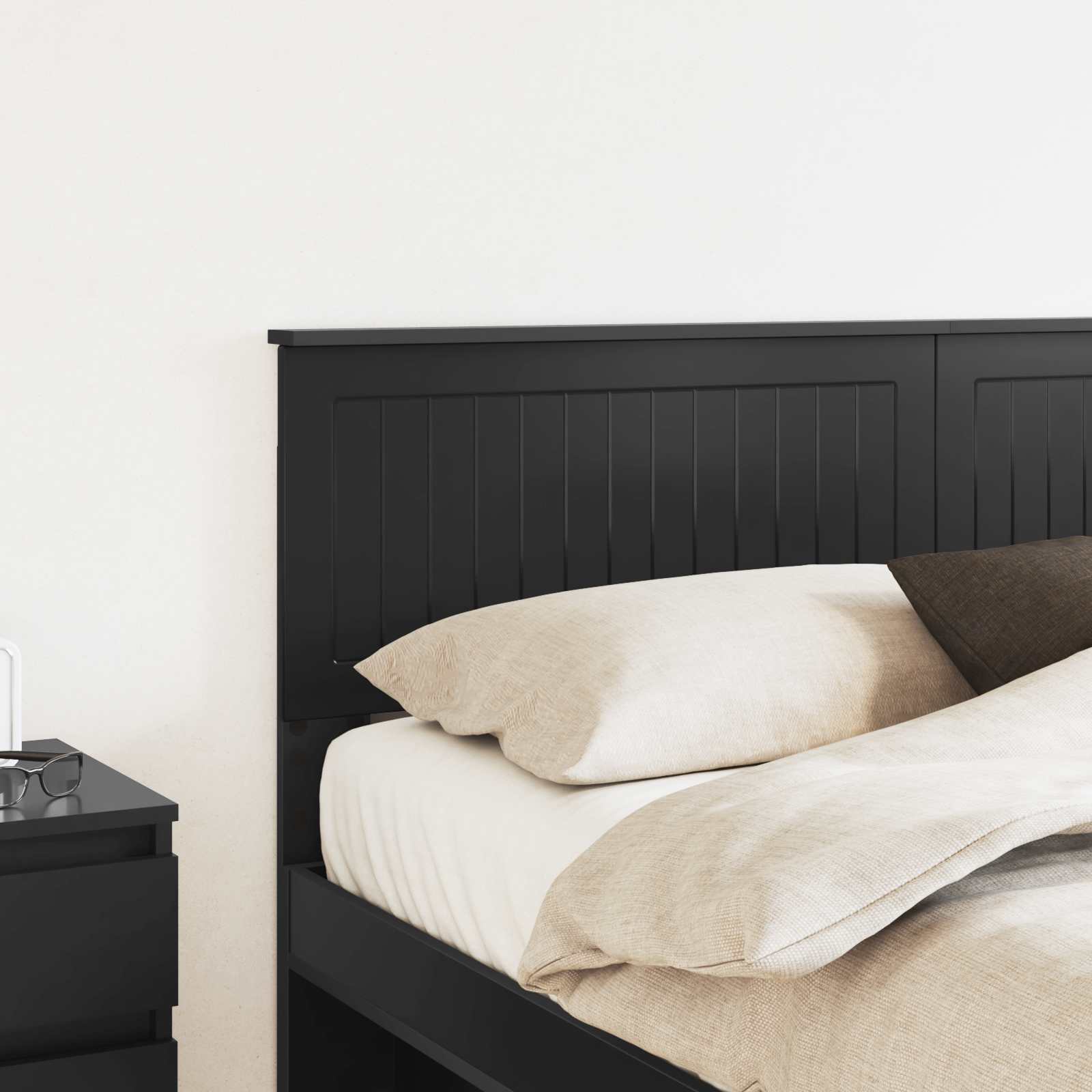 vidaXL Headboard Black Oak Engineered wood 3