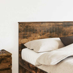 vidaXL Headboard Smoked Oak Engineered wood 3