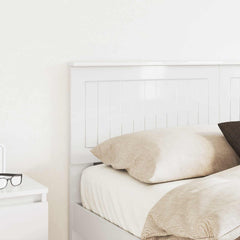 vidaXL Headboard Gloss White Engineered wood 3