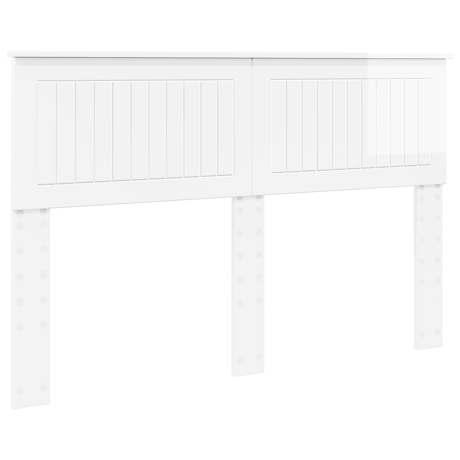vidaXL Headboard Gloss White Engineered wood 2