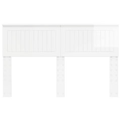 vidaXL Headboard Gloss White Engineered wood 4