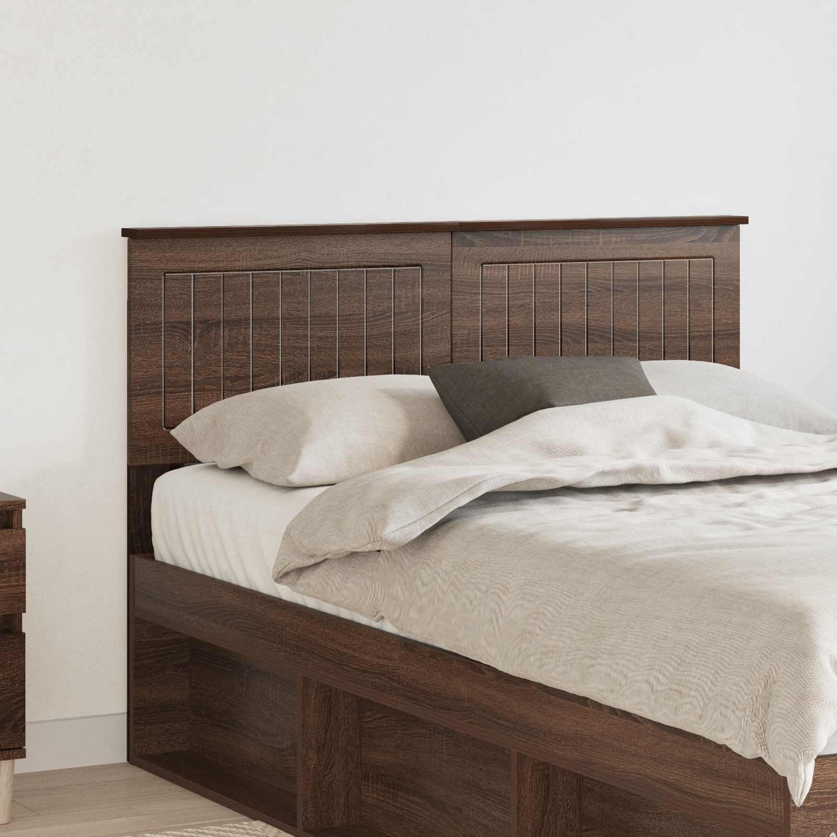 Headboard Engineered wood Brown Oak 120 cm